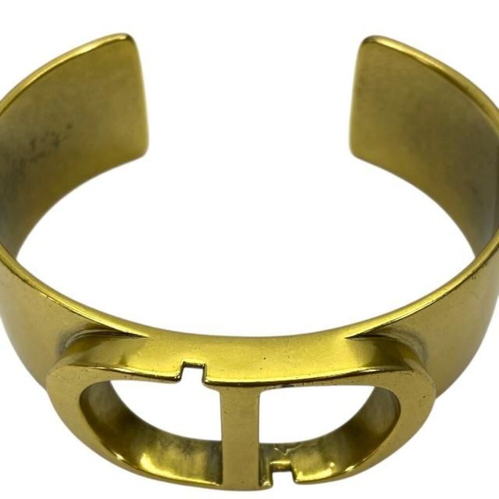 Christian Dior Bracelet Bangle Accessories Jewelry Small Logo GP - Picture 5 of 8